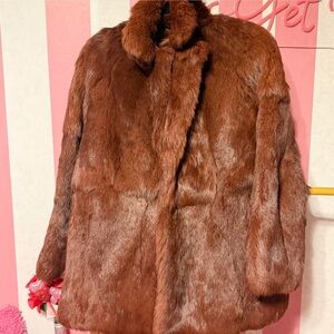 Vintage Brown/Auburn Fur Coat